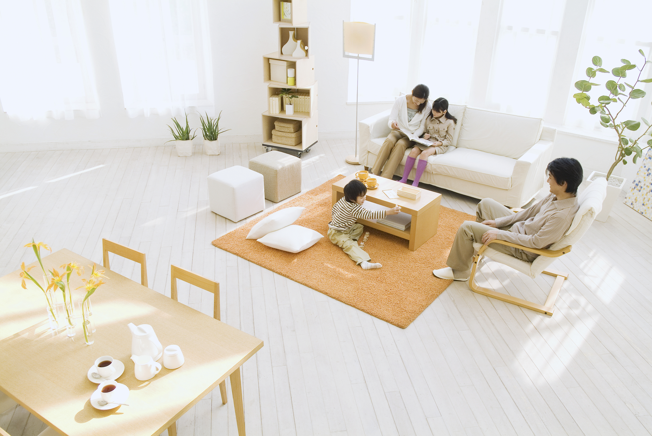 できる子の家のリビングには本棚がある